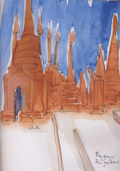 Myanmar Sketchbook by Jenny Pery