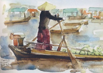 Vietnam and Cambodia Sketchbook by Jenny Pery